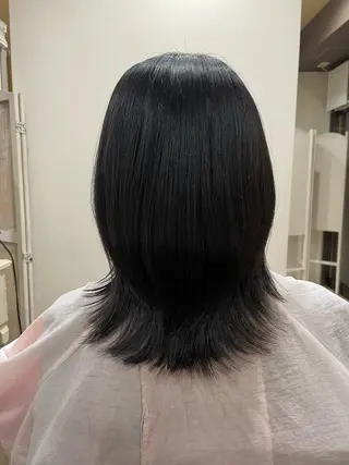 ミディアム ら んのヘアスタイル