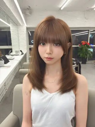 ミディアム カラー ヘアアレンジ ✨綺麗が続くカット ✨/星野六三四のヘアスタイル