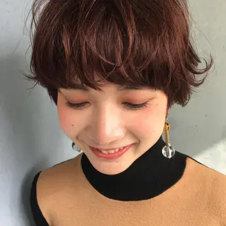 ショート カラー パーマ SUZUKI KEISUKEのヘアスタイル