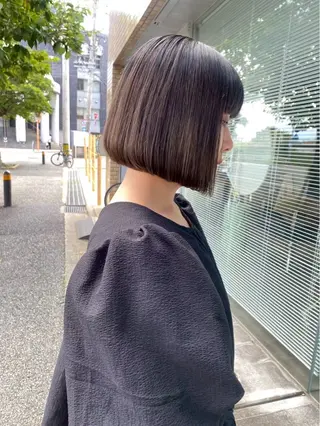 カラー qpulaあいみ 透明感カラーのヘアスタイル