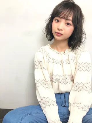 ミディアム 中野 恵脩のヘアスタイル