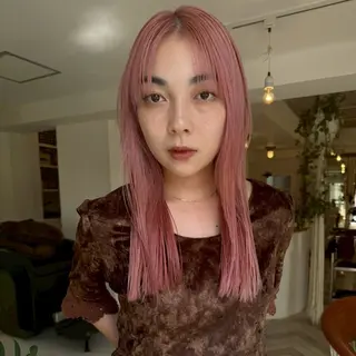 ロング カラー 升方 楓のヘアスタイル