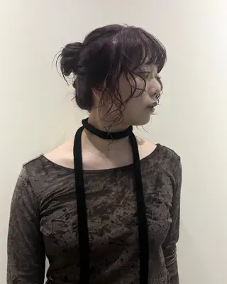 ロング カラー 田中 遥陽のヘアスタイル