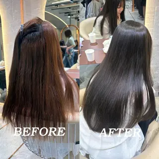 セミロング カラー 柔らかいhair🐕 Yu🫧銀座🩶のヘアスタイル