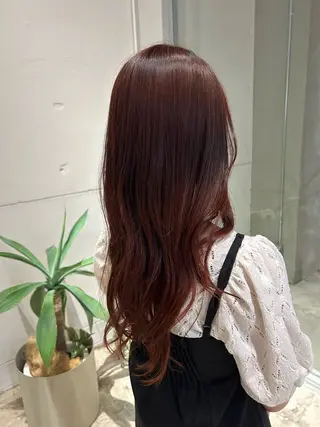 ロング カラー キノシタ ユウナのヘアスタイル