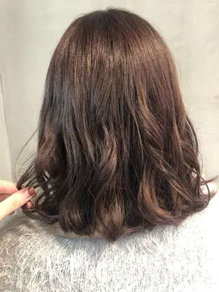 ミディアム カラー パーマ ヘアアレンジ TOKI /透明感/原宿のヘアスタイル