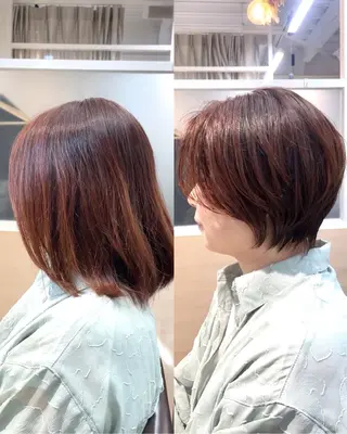 ショート カラー 表参道【髪質改善】 宮嶋勇太のヘアスタイル