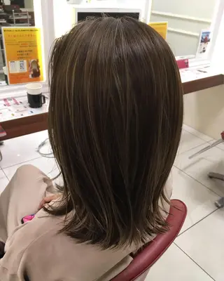 ミディアム hair salonのヘアスタイル