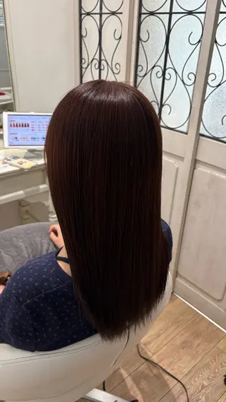ミディアム カラー 似合わせ 顔周りYUUGAのヘアスタイル