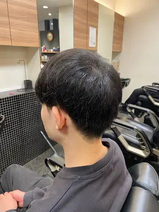 ショート メンズ メンズパーマモデル 大募集中のヘアスタイル