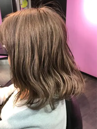 ミディアム カラー ヘアアレンジ ハイライト/髪質改善 ans/黒木 和大のヘアスタイル