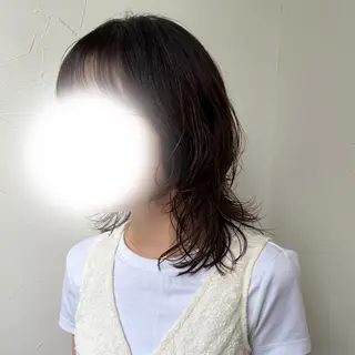 ミディアム パーマ 🌙Runa似合わせ /透明感カラーのヘアスタイル