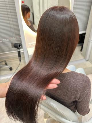セミロング カラー 🇰🇷韓国レイヤー ハッシュカット🥀のヘアスタイル