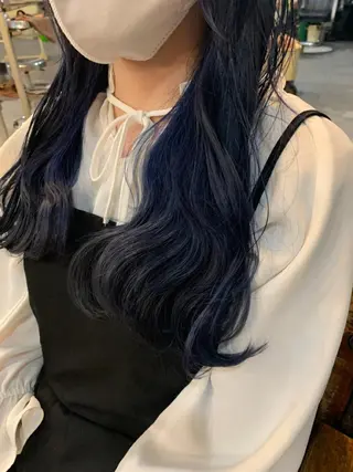 ロング カラー パーマ ヘアアレンジ キッズ 垢抜けカラー ヒロムのヘアスタイル