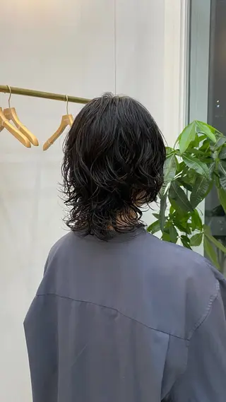 パーマ 黒木 心温のヘアスタイル