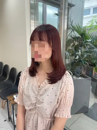 ミディアム レイヤーカット 🌱 はるかのヘアスタイル