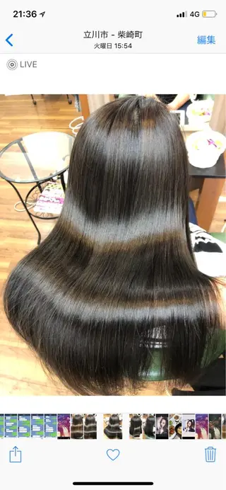 ロング カラー SHIORI💜口コ ミNo.1艶カラーのヘアスタイル