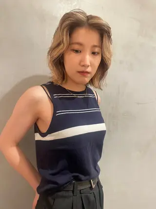 ミディアム カラー 🎀海外ヘア/表参道 Satone🎀のヘアスタイル