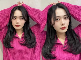 ロング カラー レイヤー/縮毛矯正 マスター✨️タケルのヘアスタイル