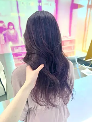セミロング カラー パーマ ヘアアレンジ メンズ キッズ マツエク・マツパ アイブロウ KANAMI 🌏のヘアスタイル