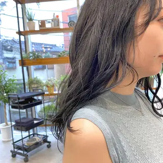 セミロング カラー ヘアアレンジ 【ダメージレス施術】 【透明感】北村 拓也のヘアスタイル