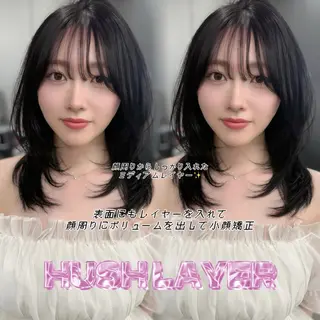 ロング ハッシュカット/韓国 /美髪矯正/TERUのヘアスタイル