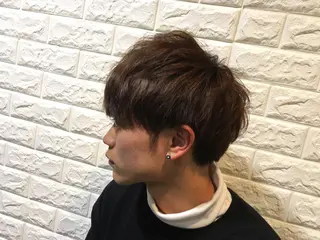ショート メンズ ナチュラルスタイル/ 透明感カラー/比嘉のヘアスタイル