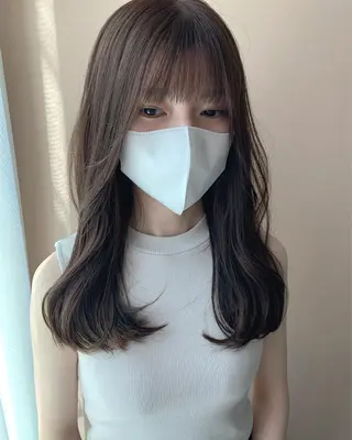 ロング カラー hubhair レイヤー/透明感のヘアスタイル