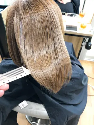 ミディアム カラー 髪質改善 suzukiのヘアスタイル