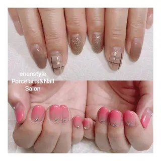 ミディアム ネイル 🐾enen style 🐾のネイルデザイン