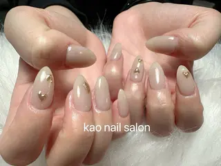 ネイル kao nail マグネット/長さだしのネイルデザイン