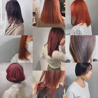 ロング カラー ヘアアレンジ ボブパーマコテ巻き風 パーマNo1深江秀平のヘアスタイル