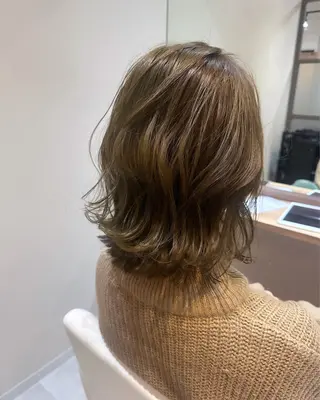 ミディアム カラー MAI/髪質改善/ 幹細胞トリートメントのヘアスタイル