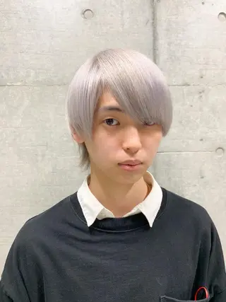 ミディアム カラー メンズ THE./ブリーチ /ハイトーン特化のヘアスタイル