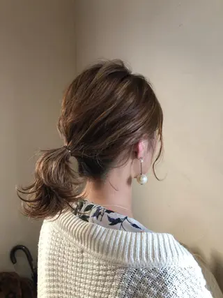 カラー スイトウ アオイのヘアスタイル