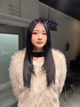 ロング MEI🎀レイヤー 🎀韓国styleのヘアスタイル