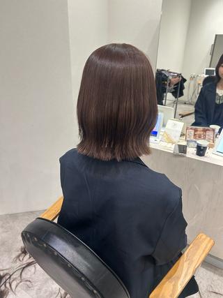 ミディアム カラー ヘアアレンジ ボブ /ニュアンス/ satomi🧸💖のヘアスタイル