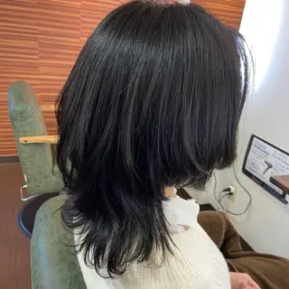 ミディアム 💜推しインナー カラー/菊池柊真💜のヘアスタイル