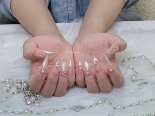 ネイル HANA 長さだしのネイルデザイン