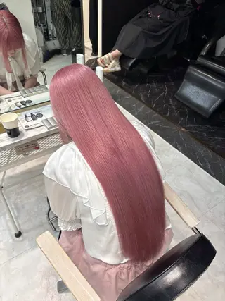 ロング カラー 色落ち綺麗🩰ハイ トーン🎀RINKAのヘアスタイル