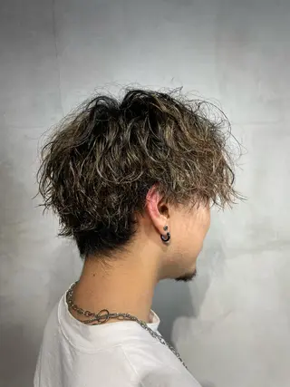 ショート メンズパーマ 工藤勇也のヘアスタイル