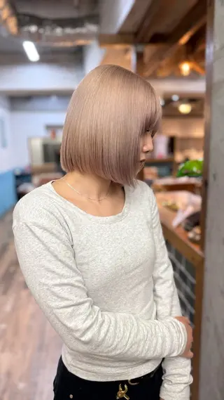 ミディアム カラー ヘアアレンジ 🫧似合わせ/透明感 カラー🫧 ハルヒのヘアスタイル