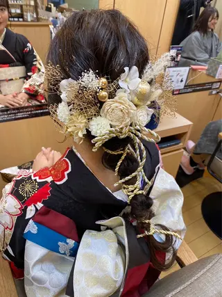 ヘアアレンジ 韓国ヘア 🤍中西麻友🤍のヘアスタイル