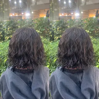 パーマ キッズ 💎ハイトーン/艶 カラー モエカ💎のヘアスタイル
