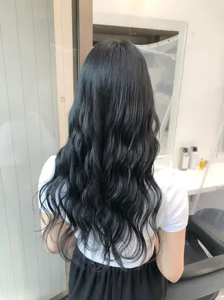 ミディアム カラー パーマ ヘアアレンジ メンズ キッズ ネイル マツエク・マツパ 上品＆韓国風 🥀海心🥀のヘアスタイル