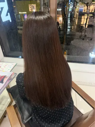 セミロング カラー 髪質改善艶カラー🩶 Nanako ⟡.·のヘアスタイル