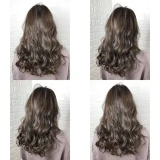 セミロング カラー 髪質改善特化KIZU /ブリーチ縮毛矯正のヘアスタイル