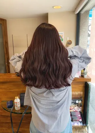 セミロング カラー 矢野 晃平のヘアスタイル