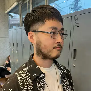 ショート メンズ ボブハイトーン🦖 デザインMAMIのヘアスタイル