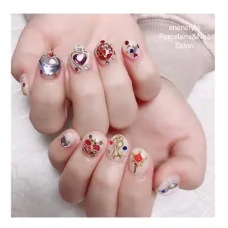 ショート ネイル 🐾enen style 🐾のネイルデザイン